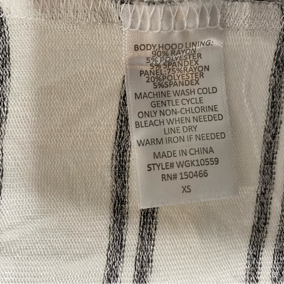 Market & Spruce Striped Zip Up Hooded Knit Sweater NWT - Picture 10 of 10